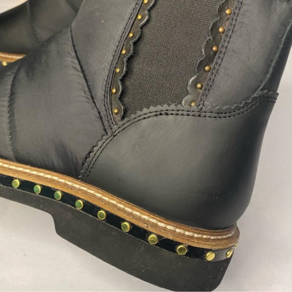 Free People Atlas Puffer Chelsea Black Booties Size 9.5 - Picture 10 of 12
